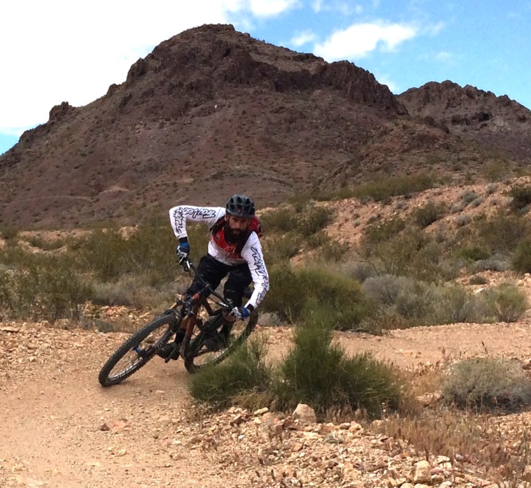 mountain biking cornering
